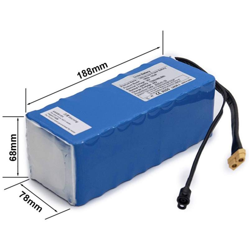 Išorinė papildoma baterija 36v 12800mah elektriniam paspirtukui ar elektriniam dviračiui  - 2 Išorinė papildoma baterija 36v 128