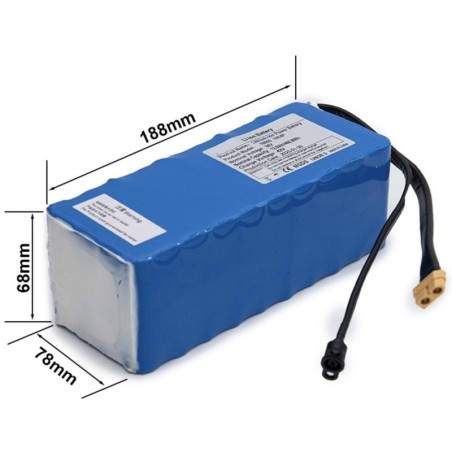 Išorinė papildoma baterija 36v 12800mah elektriniam paspirtukui ar elektriniam dviračiui  - 2 Išorinė papildoma baterija 36v 128