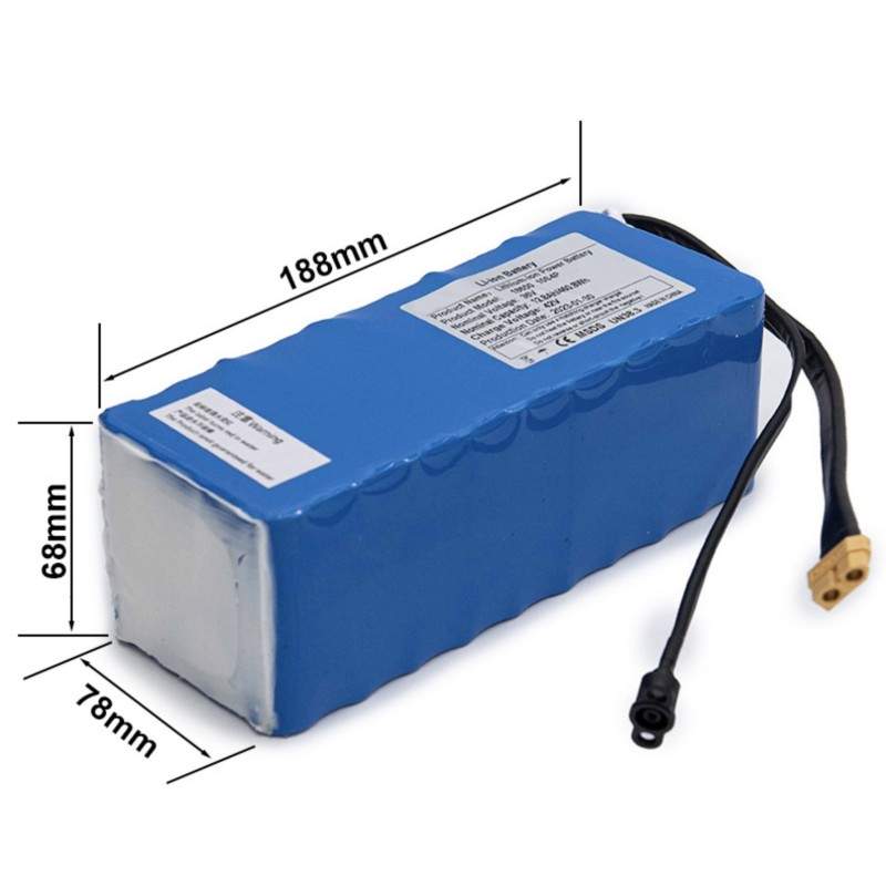 Exoterikí epipléon bataría 36v 10400mah gia ilektrikó skoúter í ilektrikó podílato  - 2 Exoterikí epipléon bataría 36v 10400mah 