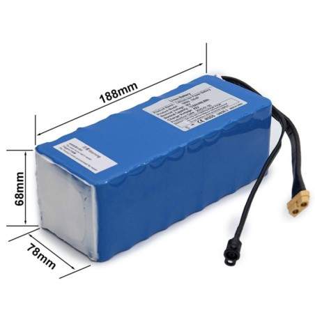 Eksternt ekstra batteri 36v 10400mah til el-scooter eller el-cykel  - 2 Eksternt ekstra batteri 36v 10400mah til el-scooter elle