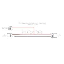 Cablu de conectare paralel pentru baterie externa compatibil cu scuter, bicicleta electrica sau similar  - 2 Cablu de conectare 