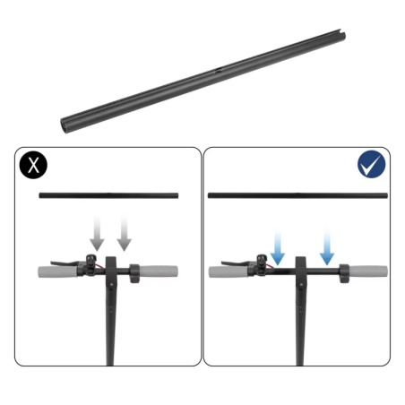 Manillar extendido de 52cm para patinetes eléctricos Xiaomi, Ninebot o similar.  - 2 Manillar extendido de 52cm para patinetes e