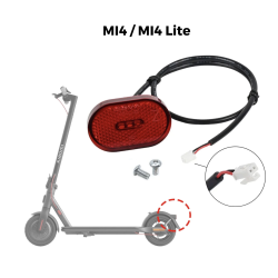 Rear light for the fender of the Xiaomi Scooter Mi 4, Mi 4 Lite or similar  - 1 Rear light for the fender of the Xiaomi Scooter 