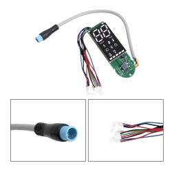 Pannello di controllo - schermo per Xiaomi Pro, Pro2, Essential con due cavi indipendenti per la leva del freno  - 3