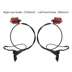 Kit completo frenos hidraúlicos Monorim EB01 de 4 pistones - manetas, pinzas, cable y disco de freno Monorim - 5