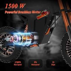 Monorim e-Moto Electric Wish007, 55 km/h, 1500 W variklis, 21Ah baterija, reguliuojama hidraulinė pakaba Monorim - 8 Monorim e-M