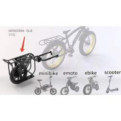 Monorim GL8 - Anhänger für Gepäckträger, Fahrradkorb oder Elektrofahrräder. Monorim - 1 Monorim GL8 - Anhänger für Gepäckträger,