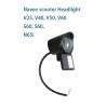 Framlampa for Navee V25/V40/V50/V50i Pro/S40/S60/N65/N65i eller liknande - LED Navee - 3 Passar Navee V25, V40, V50, V50i Pro, S