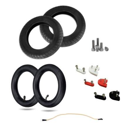Olokliroména kit elastikón Wanda 10 intsón gia Xiaomi M365, 1S, Pro2 kai M365 Pro WANDA - 4 Δύο ελαστικά Wanda 10 ιντσών - περιλ