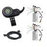 Kit de dois controladores com ecrã e gatilho para instalação de motor duplo 48v/52v 35A (JP) KROXNE - 3  