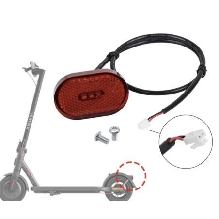 Galinis žibintas skirtas Xiaomi Scooter Mi 4, Mi 4 Lite ar panašiems sparnams  - 3 Galinis žibintas skirtas Xiaomi Scooter Mi 4,