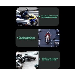 Vodootporan sustav za otkrivanje mrtvog kuta (kut od 130º) za skuter, bicikl ili motocikl KROXNE - 12  