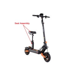 Sedile pieghevole per Kugoo G2 Max, Kukirin G2 Max, adattabile ad altri modelli, modifica fori base Kukirin - 5  