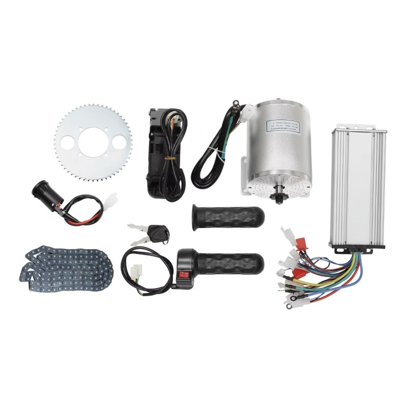 Kit kinitíra chorís psíktres DIY 48-72v 3000w gia tetrátrocho, skoúter, podílato í motosikléta KROXNE - 1  