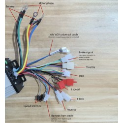 Borstlöst motorkit (kontroll, motor, gasreglage) för fyrhjuling, skoter, cykel eller motorcykel DIY 48-72v 3000w KROXNE - 23  