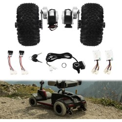 Gjør-det-selv-konverteringssett (2 motorer, kontroller og gass) - Luftdekk - Go Kart, rullestol KROXNE - 7  