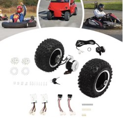 Kit de conversie DIY (2 motoare, controler și accelerație) - Anvelope pneumatice - Go Kart, scaun cu rotile KROXNE - 8  
