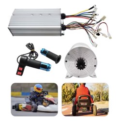Kit DIY com motor elétrico sem escovas DC 60V/72V com controlador de alta velocidade para GoKart, bicicleta, scooter KROXNE - 8 