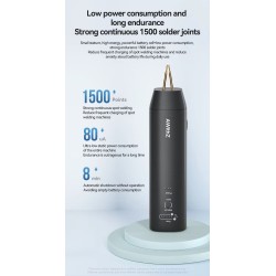 Saldatrice a punti portatile H1 con 11 e H2 con 90 modalità regolabili per batterie al litio KROXNE - 6  